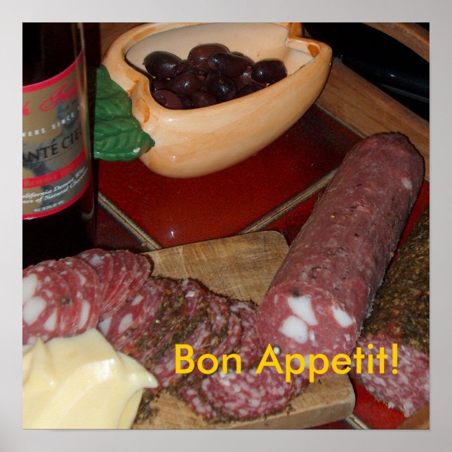 Pôster Poster: "Bon Appetit!" (Frente)