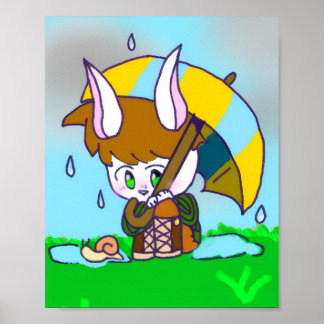 Poster poster, bonitinho personagem original estioa o coe