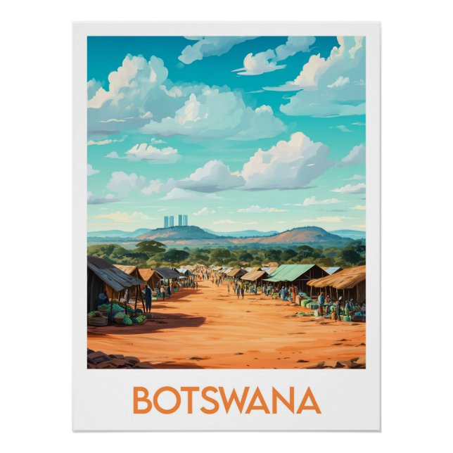 Pôster Poster Botswana (Frente)
