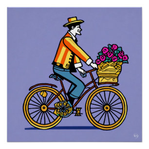 Pôster Poster brilhante de bicicleta