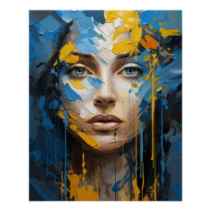 Pôster Poster brilhante de menina ucraniana