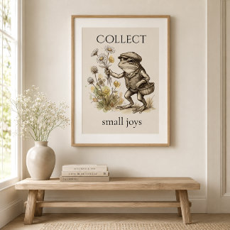 Pôster Poster Brilhante de Sapo “Coletar Pequenas Alegria