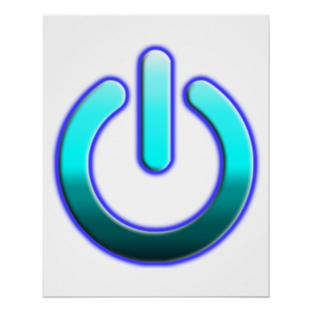 Pôster Poster brilhante do Zazzle Power Zer0 (Frente)