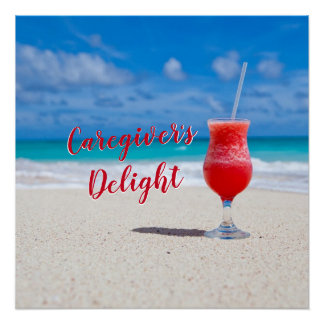 Pôster Poster brilhante e brilhante do cuidador