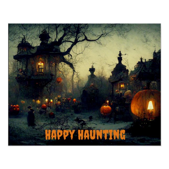 Pôster Poster brilhante Halloween (Frente)