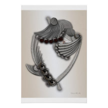 poster brilhante "Jardim pintado"