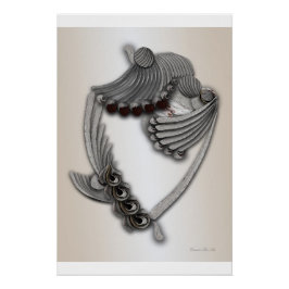 Pôster poster brilhante "Jardim pintado"