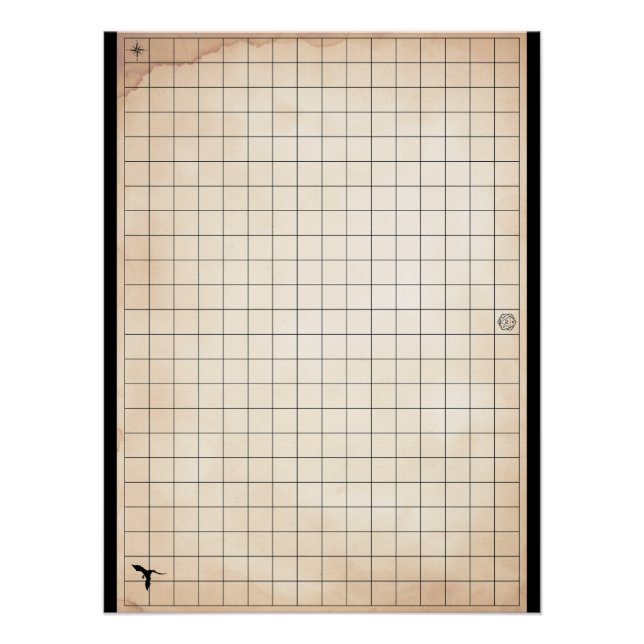 Pôster Poster brilhante para jogos em D&D (Frente)