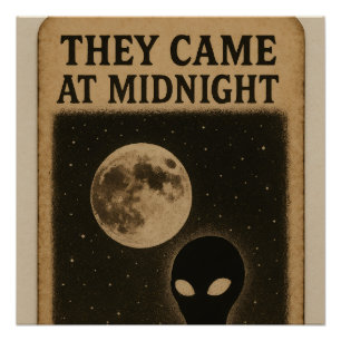 Pôster Poster brilhante que eles vieram à meia-noite - Al