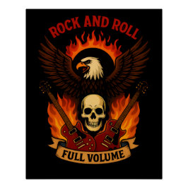 Pôster Poster brillant Music Rock and Roll