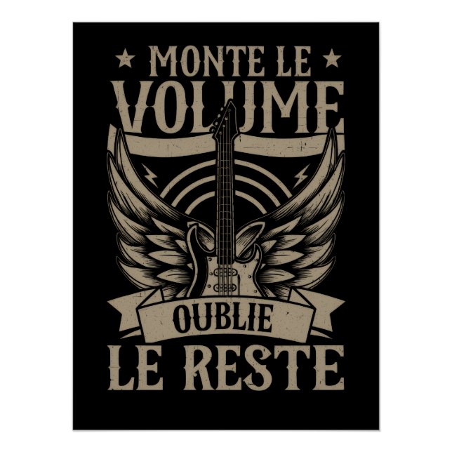 Pôster Poster brillant Rock Music (Frente)