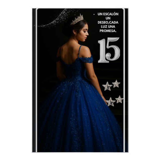 Pôster Póster brillante Sueños de Quinceañera (Frente)