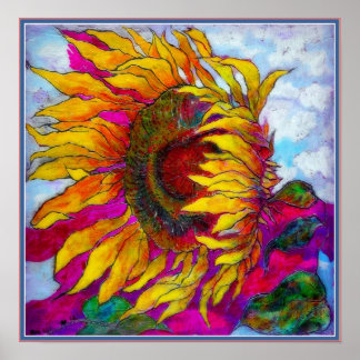Pôster POSTER: Cachorro de Girassol