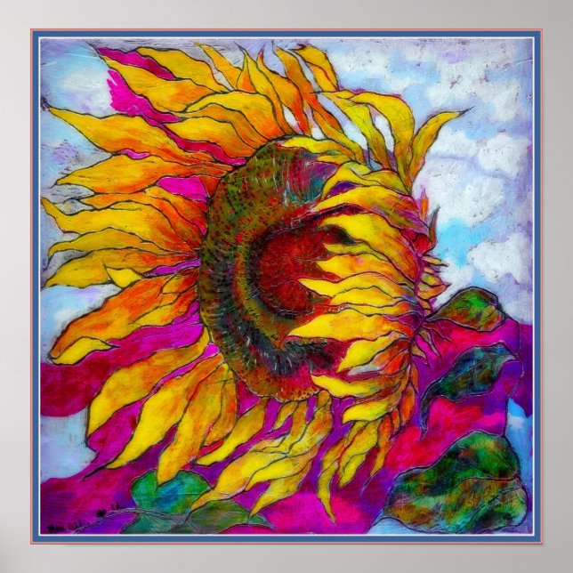 Pôster POSTER: Cachorro de Girassol (Frente)