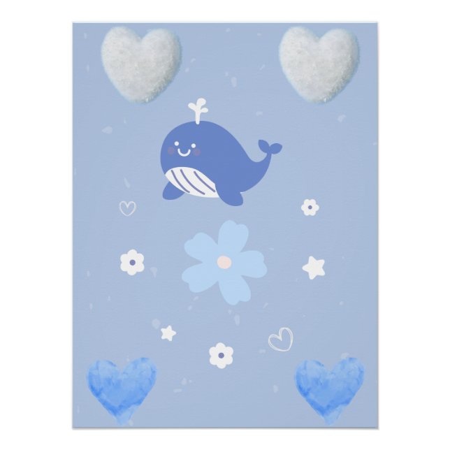 Pôster poster calma para o berçário (Frente)