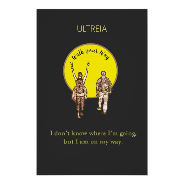 Pôster Poster caminhe pelo seu caminho (Frente)