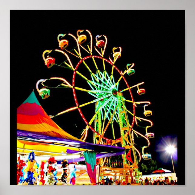 Pôster Poster-Carnaval/Parque de Amusement Art-24 (Frente)