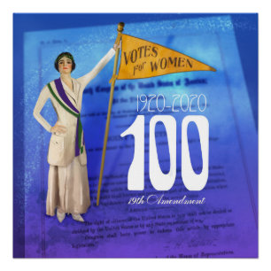Pôster Poster Centenário de Sufrágio feminino