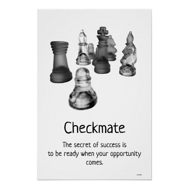 Pôster Poster Chess Checkmate (Frente)