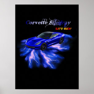 Pôster Poster: Chevy Corveta