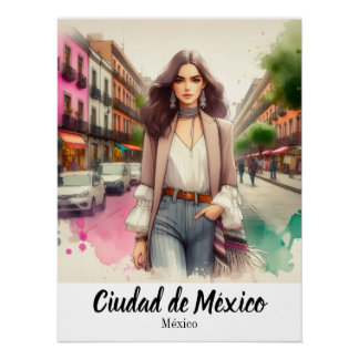 Pôster  Póster Ciudad de México