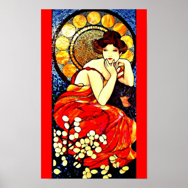 Pôster Poster-Clássico/Vintage-Alphonse Mucha 110 (Frente)