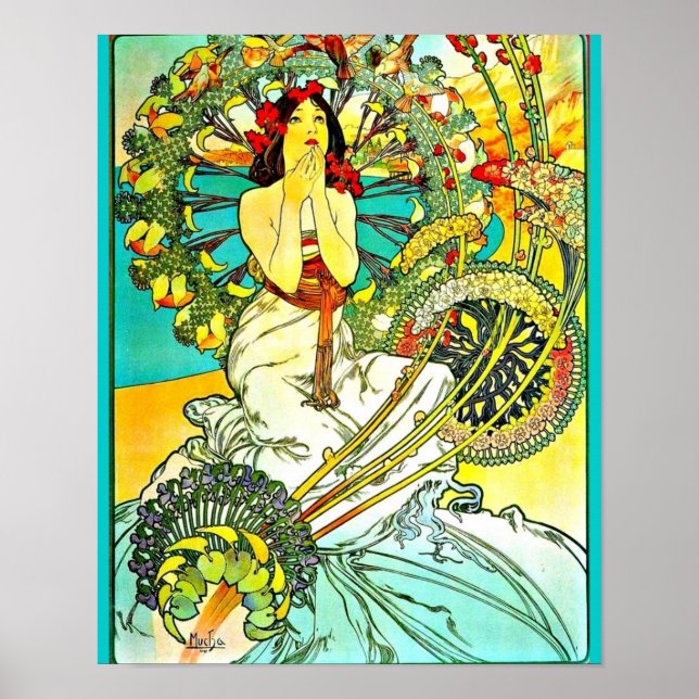 Poster Poster-Clássico/Vintage-Alphonse Mucha 120 (Frente)