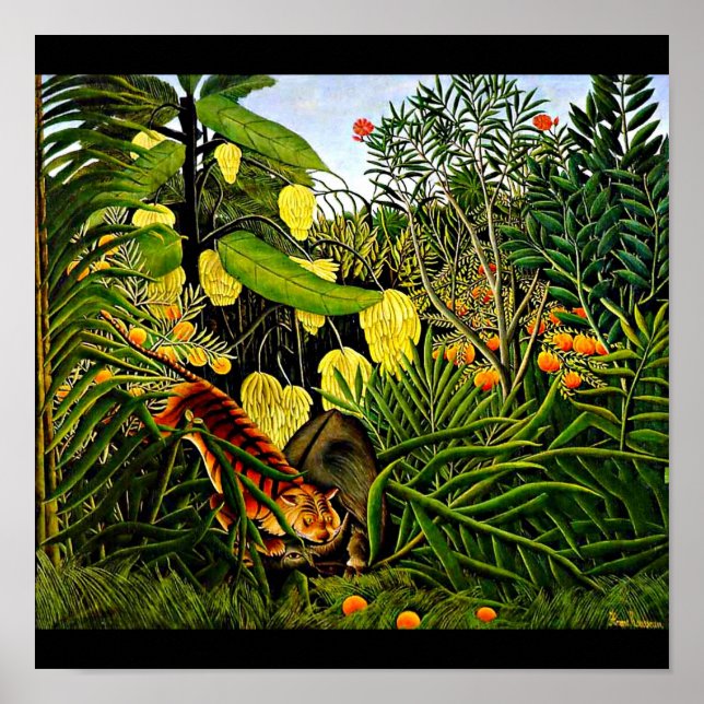 Pôster Poster-Clássico/Vintage-Henri Rousseau 13 (Frente)