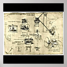 Pôster Poster/Clássico/Vintage-Leonardo da Vinci 18