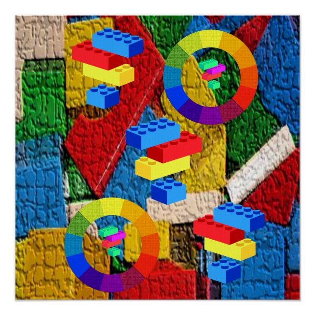 Pôster Poster colorido (Frente)