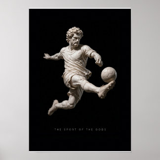 Poster Póster cuadro Fútbol: el deporte de los Dioses