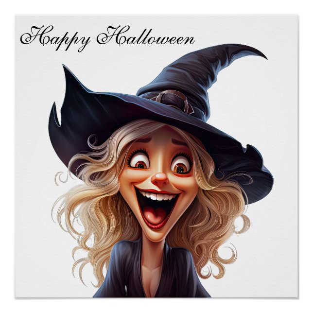 Pôster Poster da Bruxa de Halloween (Frente)