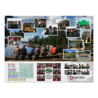 Pôster Poster da Canoe Trails 2017, Viagem Canadiana
