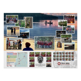 Pôster Poster da Canoe Trails 2019, Viagem Canadiana