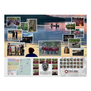 Pôster Poster da Canoe Trails 2019, Viagem Canadiana