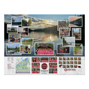 Pôster Poster da Canoe Trails 2021 Trip canadiana