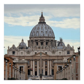 Pôster Poster da Cidade Vaticano Basilica de Peter