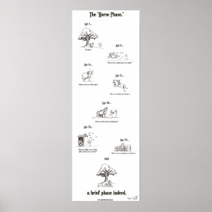 Pôster "Poster da fase do cavalo"