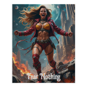 Pôster Poster da guerreira sem medo