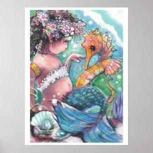 Pôster "Poster da sereia das descobertas novas"