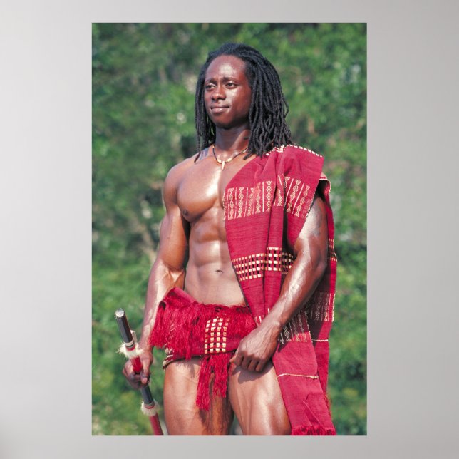 Poster Poster, David Adomah como "O Afrikan" (Frente)