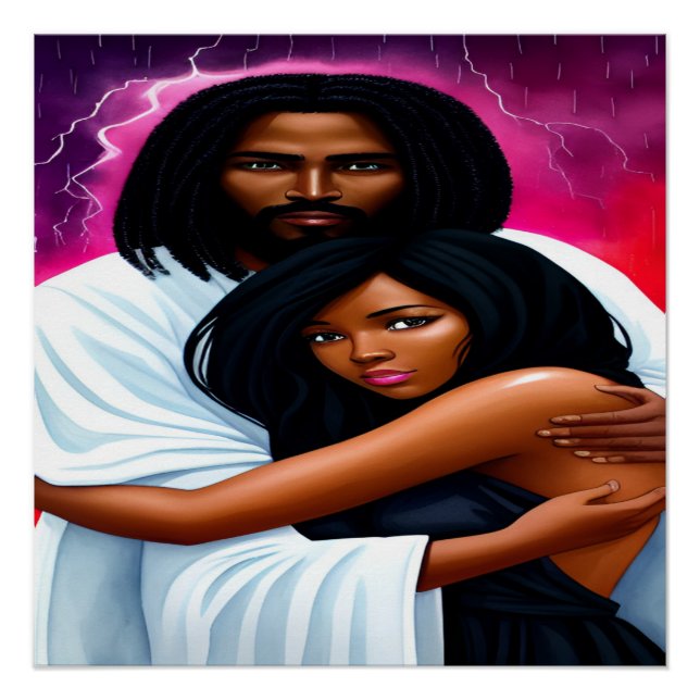 Pôster poster de Aquarela Cristã "Coberta" (Frente)