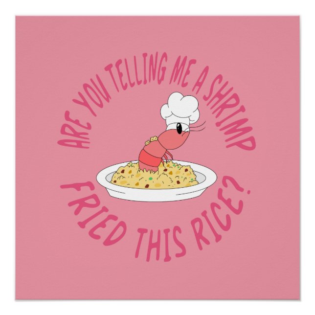 Pôster Poster de arroz frito (Frente)