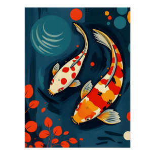Pôster Poster de Arte Animal Expressionista Colorida