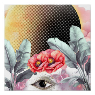 Pôster Poster de Arte da Parede da Seda