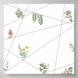 Poster “Pôster de Arte de Linha Botânica Minimalista – Na