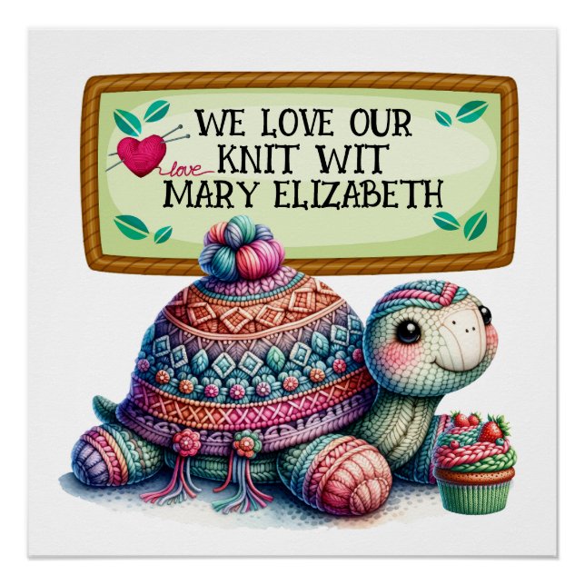 Pôster Poster de Artesanato de tricô de (Frente)