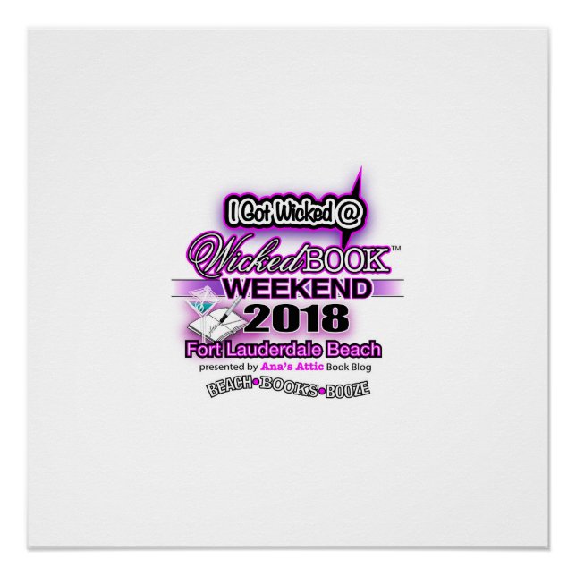 Pôster Poster de Assinatura do Wicked Book Weekend 2018 (Frente)