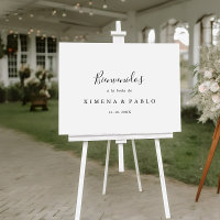 Póster de Bienvenida Boda Española