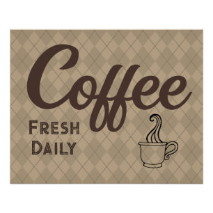 Pôster Poster de café